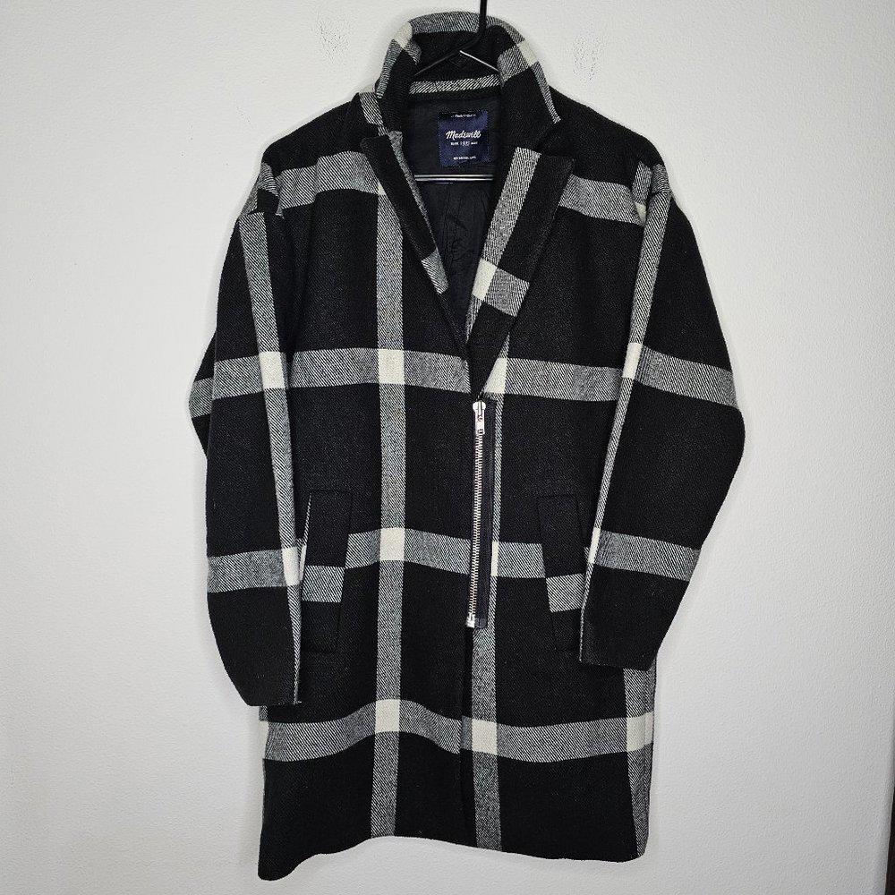 Preloved Madewell Women's Black/Gray Coat Size Small